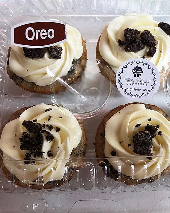 oreo cupcakes - The Best Blue Velvet Cupcakes 